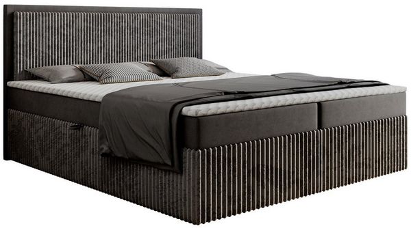 Labett Boxspringbett CLEO 140x220 160x220 180x220 - Überlänge 220 cm / Speed Versand (2 Bettkästen, Topper), Überlänge 220 cm