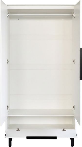 HOME DELUXE Kleiderschrank NYLA Weiß - 100 x 200 cm Bild 5