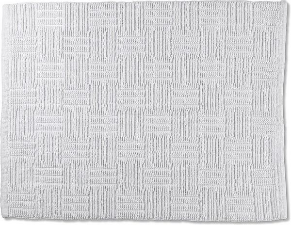 kela Badematte Leana, 65x55 cm, 100% Baumwolle, weiß, rutschhemmend, waschbar bei 30° C, für Fußbodenheizung geeignet, 23525