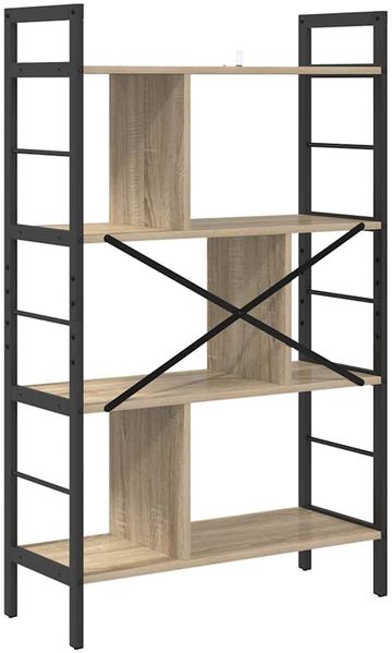 vidaXL Bücherregal Sonoma-Eiche 75 x 30 x 123,5 cm Holzwerkstoff 883965 Bild 7
