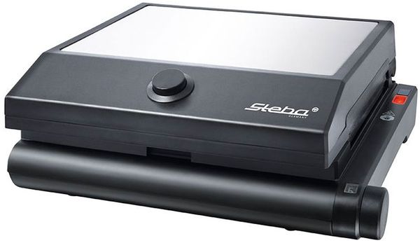 STEBA SG 55 3-in1 Multi-Snack Maker Sandwichmaker Waffeleisen Kontaktgrill Schwarz/Edelstahl