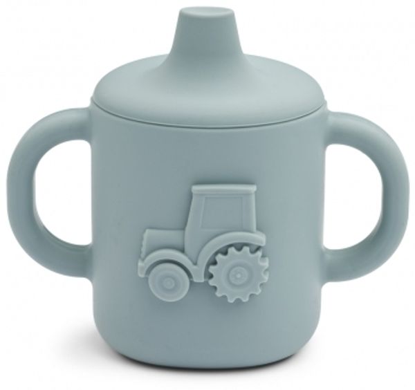 Liewood Amelio Sippy Cup - Traktor - Blue Blau
