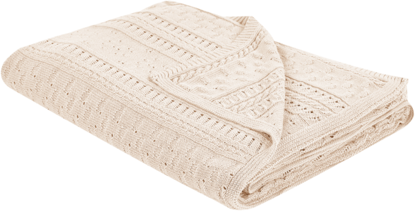 Tagesdecke DAULET Baumwolle 150 x 200 cm Helles Beige