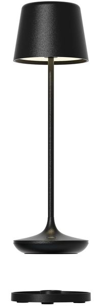 BARI Design Akku-Leuchte, mit Ladestation Schwarz