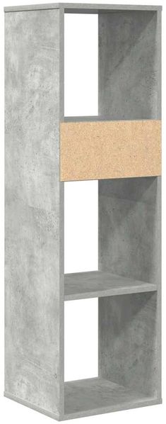vidaXL Bücherregal Betongrau 34x31x112 cm Holzwerkstoff 860286 Bild 6