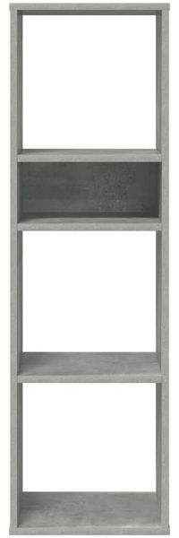 vidaXL Bücherregal Betongrau 34x31x112 cm Holzwerkstoff 860286 Bild 4
