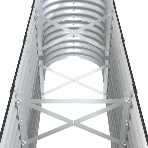 vidaXL Hochbeet Verzinkter Stahl 332x40x68 cm Anthrazit 318911 Bild 5