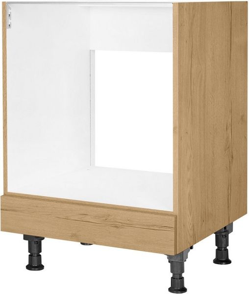 nobilia® Herdumbauschrank "Structura", vormontiert, mit höhenverstellbaren Sockelfüßen, Breite 60 cm