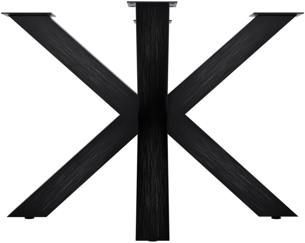 CLP Tischbeine Harlan pulverbeschichtetes Metall bis 300 kg belastbar,industrial schwarz 100x100x71 cm Bild 6