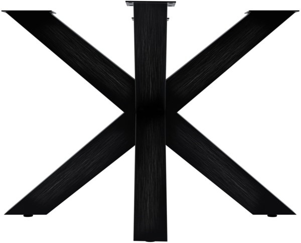 CLP Tischbeine Harlan pulverbeschichtetes Metall bis 300 kg belastbar,industrial schwarz 100x100x71 cm Bild 7