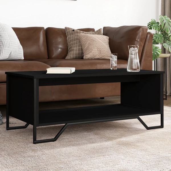 vidaXL Couchtisch Schwarz 100x51x40 cm Holzwerkstoff 848479