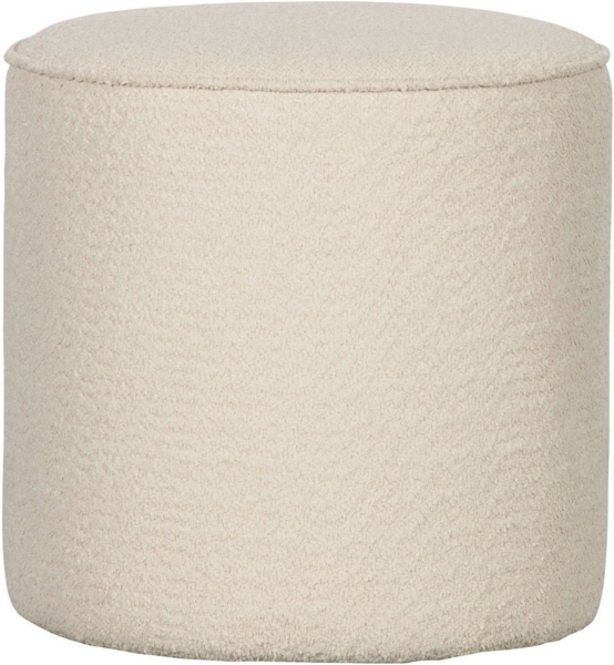 WOOOD Hocker Sara, weich gepolstert, runde Form, H 46 cm x Ø 46 cm