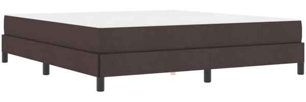 vidaXL Boxspringbett mit Matratze Dunkelbraun 180 x 200 cm Stoff 3398510