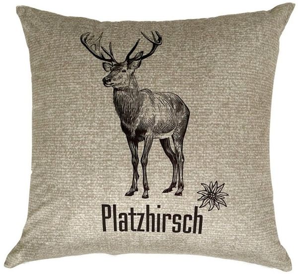 REALLaxx Dekokissen Sprüche & Tiere Motivkissen, 45x45 / 30x50 cm lustig bedruckter Kissenbezug inkl. Füllung, waschbar