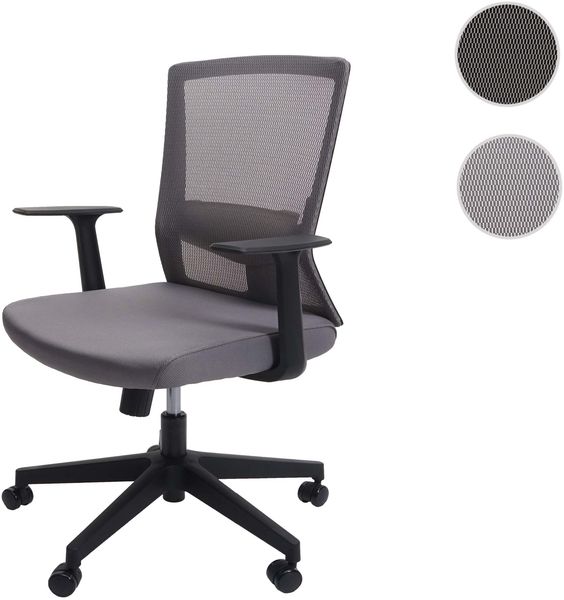SIHOO Bürostuhl Schreibtischstuhl, ergonomische S-förmige Rückenlehne, atmungsaktiv verstellbare Taillenstütze ~ grau Bild 10