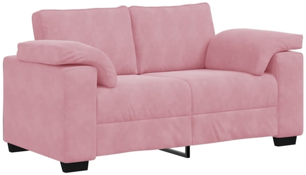 vidaXL Zweisitzer-Sofa Rosa 120 cm Samt 4105260