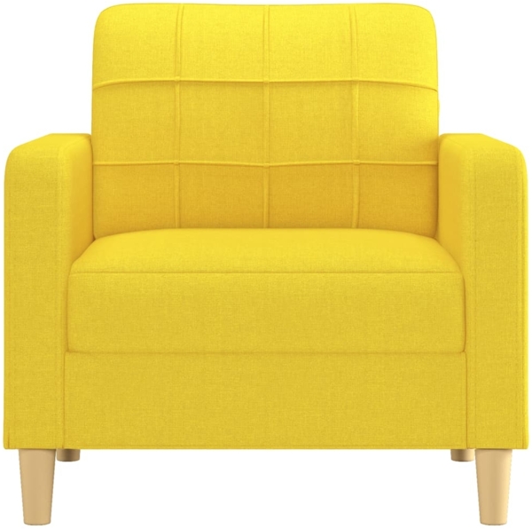 vidaXL Sofasessel Hellgelb 60 cm Stoff 359080 Bild 2