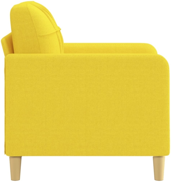 vidaXL Sofasessel Hellgelb 60 cm Stoff 359080 Bild 3