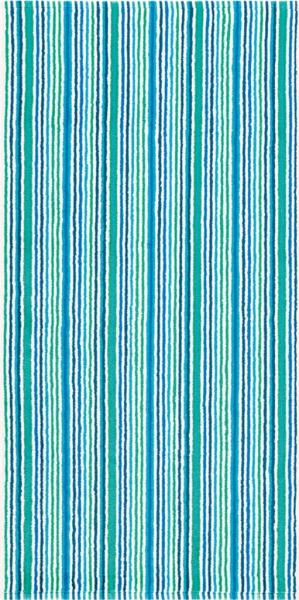 Combi Stripes Handtuch 50x100cm türkis 500g/m² 100% Baumwolle