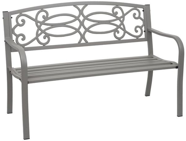 MCW Gartenbank MCW-F44, für den Innen- und Außenbereich, 2 Sitzplätze, Armlehne, Bodenschoner