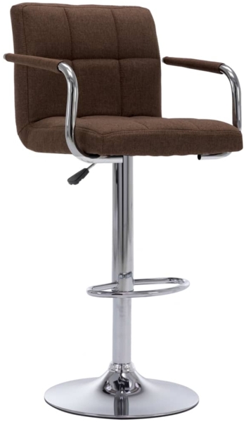 vidaXL Barhocker 2 Stk. Braun Stoff [283422]