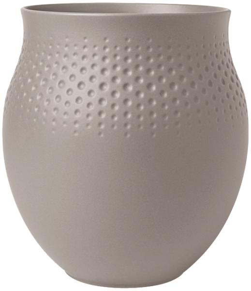 Villeroy & Boch Manufacture Collier Vase Perle 18 cm taupe - A