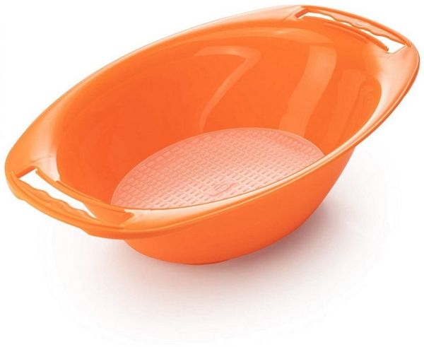 Börner Auffangbehälter Auffangschale oval mit Sieb für Börner V5 und V6