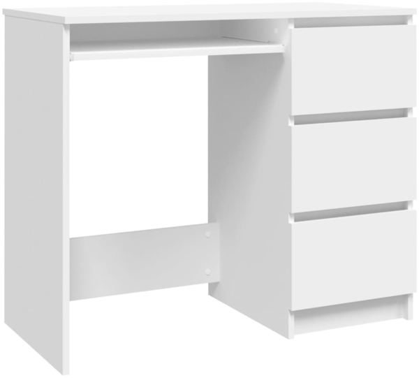 vidaXL Schreibtisch Weiß 90x45x76 cm Holzwerkstoff 801373