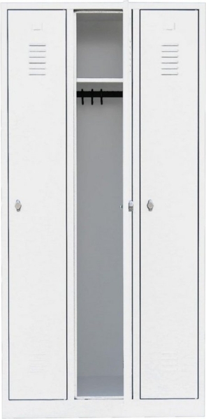 Steelboxx Spind für 3 Personen Kleiderspind Personalschrank 180x88,5x50cm (1-St) Komplett verschweißt und montiert- keine Montage erforderlich
