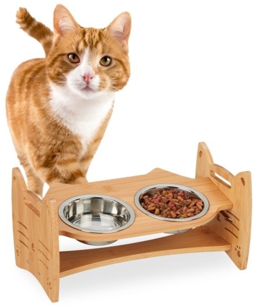 Höhenverstellbare Futterstation Katze 10043281