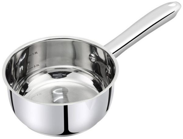 Neuetischkultur Milchtopf Stieltopf 16 cm Radiant Silver, Edelstahl (Stück, 1-tlg, 1 Stieltopf), Kasserolle Induktion