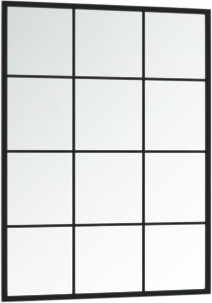 vidaXL Wandspiegel, Metall schwarz, 60x80 cm Bild 4