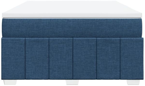vidaXL Boxspringbett mit Matratze Blau 140x200 cm Stoff 3285483 Bild 4