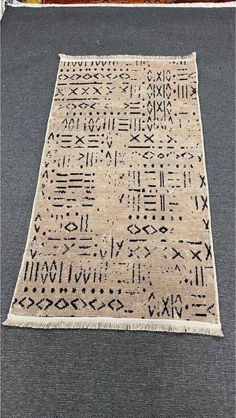 Acrylteppich mit geometrischem Design 200 x 290 cm Acryl Braun 88780719 [en. casa]