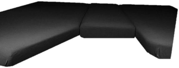 3-teiliges Frottee Spannbettlaken Wohnmobil Set - Schwarz - OEKO-TEX – für Heckbett & Längsbetten – Elastisch – Camper Wohnwagen Reisemobil Bettlaken