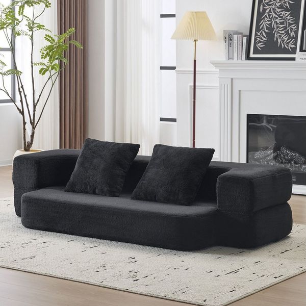 REDOM Sofa Schlafsofa, doppelt verwendbar, kein Zusammenbau erforderlich, leicht zu transportieren 1 Teile
