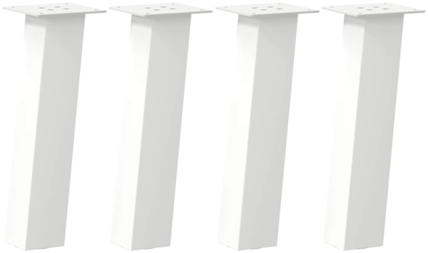vidaXL Couchtischbeine 4 Stk. Weiß 30 cm Stahl 4012497