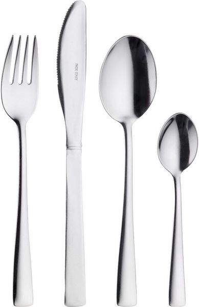 PINTINOX Besteck-Set EASY (16-tlg), 4 Personen, Edelstahl 18/0, in moderner und zeitloser Formgebung