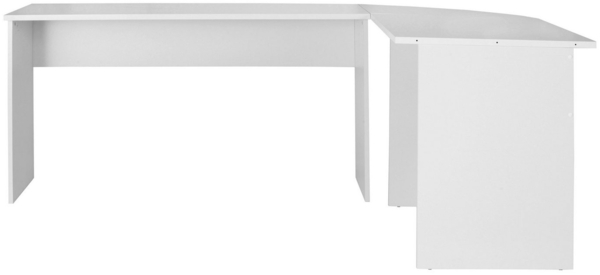 FMD Möbel - TILL - Schreibtisch- Winkelkombination - melaminharzbeschichtete Spanplatte - weiß - 205 x 76 x 65cm Bild 2