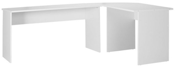 FMD Möbel - TILL - Schreibtisch- Winkelkombination - melaminharzbeschichtete Spanplatte - weiß - 205 x 76 x 65cm Bild 4