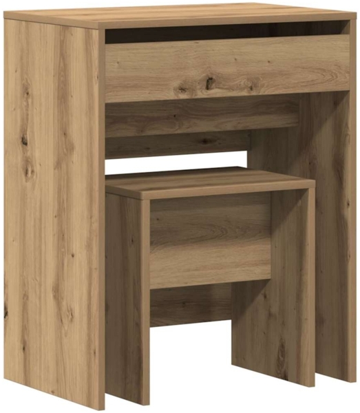 vidaXL Schminktisch Artisan-Eiche 60 x 40 x 75 cm Holzwerkstoff 868871