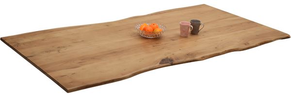 Tischplatte Baumkante Akazie eichefarben 240 x 100 cm NOAH 163944281