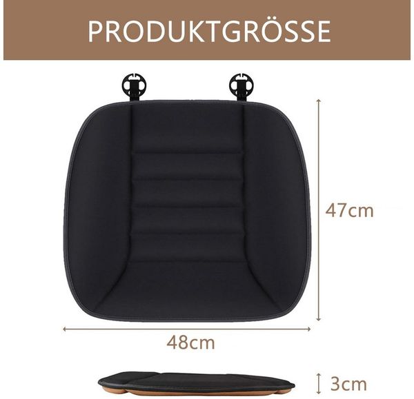 TUWENA Sitzkissen Auto Sitzkissen, Ergonomische Sitzerhöhung Orthopädisches Sitzkissen