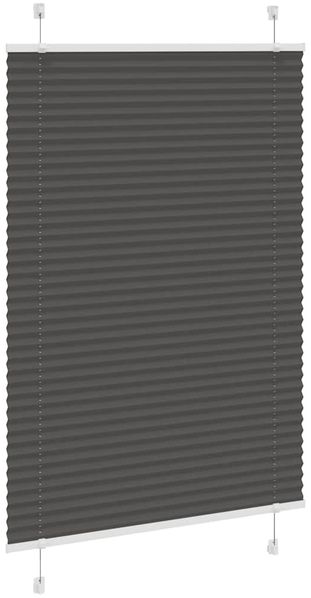 vidaXL Plissee Schwarz 95x100 cm Stoffbreite 94,4 cm Polyester 4015125 Bild 3
