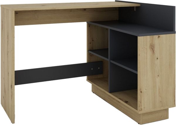 byLIVING Eckschreibtisch Bern, platzsparender Schreibtisch, rechts und links montierbar, 102x80cm.