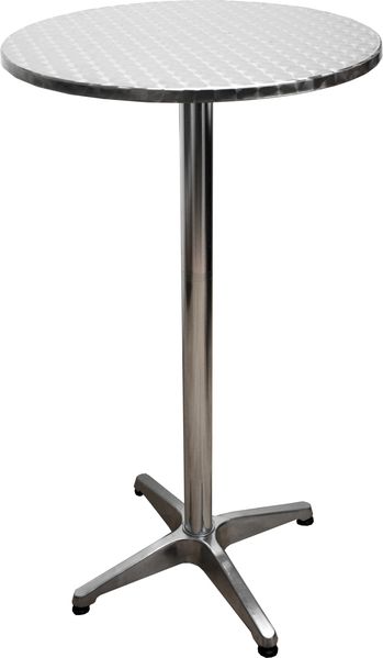 Stehtisch IVAR Rund Alu-Gestell - Silber 110 x 60 x 60 cm | Bistrotisch Stehtisch Bartisch