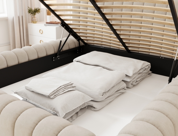 Eltap Carilla Bett (Sola 18) 140x200 Metallrahmen/Gaslift /Box Bild 5