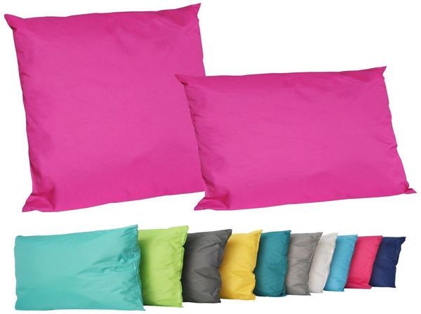 JACK Dekokissen 2er Set Outdoor Lounge Deko Kissen Set 45x45cm + 30x50cm Inkl. Füllung, mit Lotus-Effekt, Robust, Strapazierfähig, für Innen & Außen geeignet