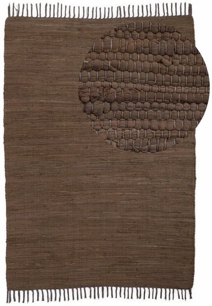 carpetfine Teppich Kelim Chindi uni, auch als Läufer, rechteckig, Höhe: 5 mm, Wendeteppich, reine Baumwolle, handgewebt, Uni-Farben, mit Fransen