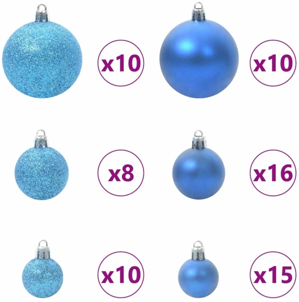 vidaXL Künstlicher Weihnachtsbaum mit 300 LEDs mit Ständer Grün 180 cm 3394950 Bild 6